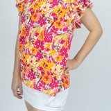 Blusa talle L Floreada