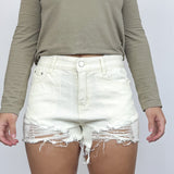 Short de jean mujer Blanca