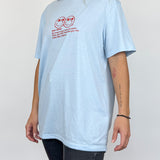 Remera oversize talle M Caritas Celestes