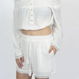 Conjunto top + short talle S Cayafate