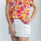 Blusa talle L Floreada