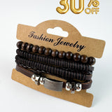 Pulsera cuero Pack x 3 Fran