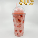 Vaso infantil con sorbito frosty Frutillitas