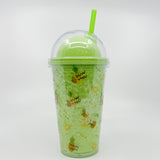 Vaso infantil con sorbito frosty Piñas