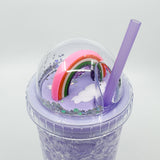 Vaso infantil con sorbito frosty Rainbow