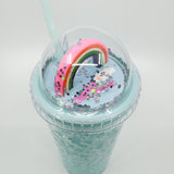 Vaso infantil con sorbito frosty Rainbow