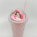 Vaso infantil con sorbito frosty Rainbow