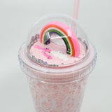 Vaso infantil con sorbito frosty Rainbow
