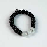 Pulsera doble Perla Negra