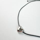 Collar con Corazón Plateado