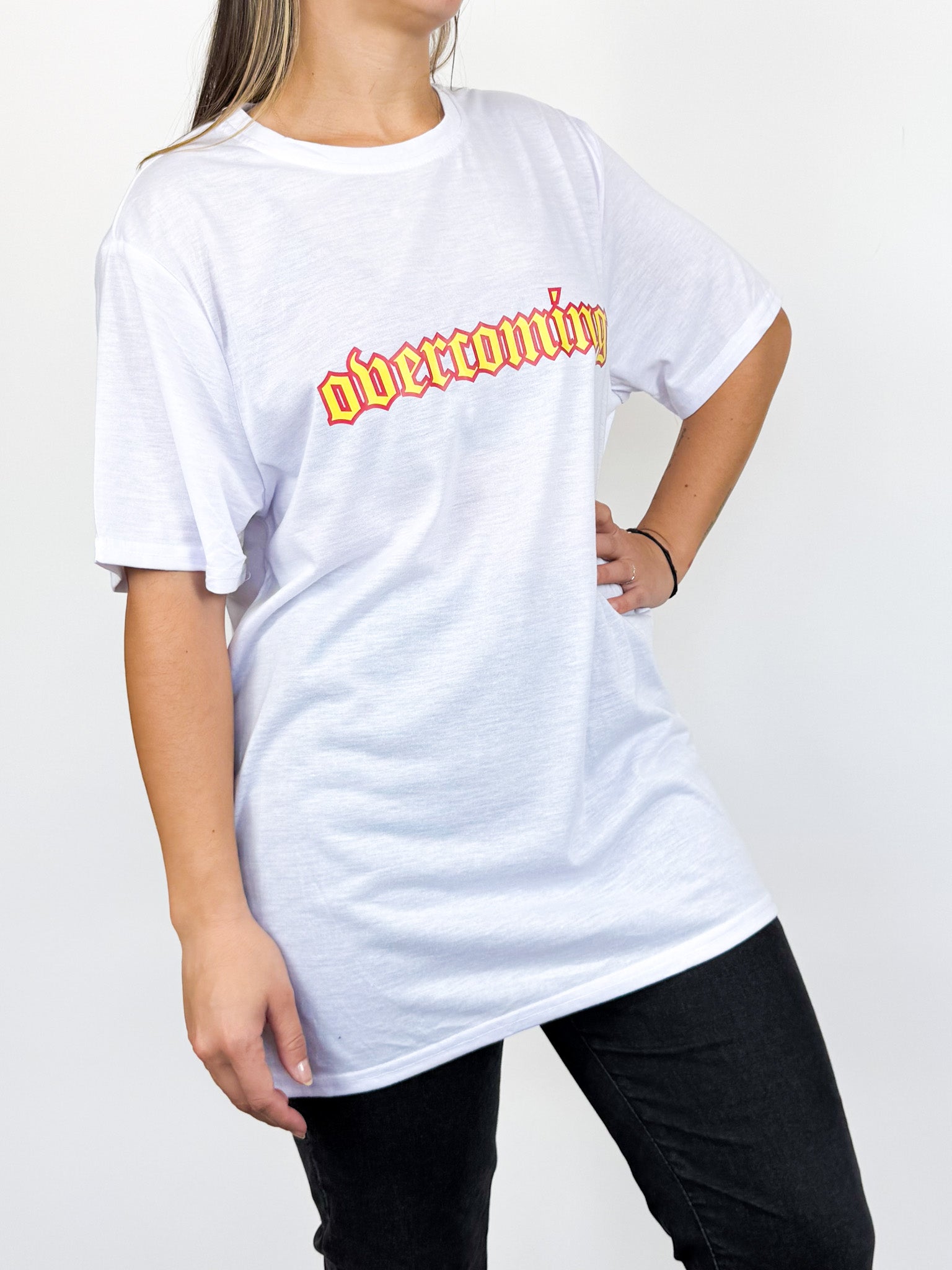 Remera unisex talle L Overcoming