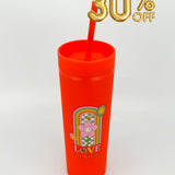 Vaso con sorbito Love