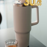 Vaso térmico de acero inoxidable con asa Quencher